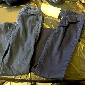 2 Navy blue girls uniform pants size 6